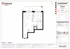 1 pokój, mieszkanie 37,84 m², piętro 3, oferta nr B.B.3.7, Zajezdnia, Poznań, Jeżyce, Jeżyce, ul. Zwierzyniecka 26