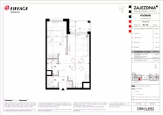 2 pokoje, mieszkanie 44,41 m², parter, oferta nr B.A.0.8, Zajezdnia, Poznań, Jeżyce, Jeżyce, ul. Zwierzyniecka 26