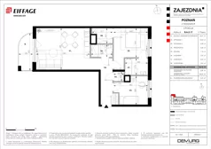 3 pokoje, mieszkanie 66,15 m², piętro 2, oferta nr B.A.2.17, Zajezdnia, Poznań, Jeżyce, Jeżyce, ul. Zwierzyniecka 26