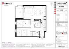 3 pokoje, mieszkanie 75,08 m², piętro 1, oferta nr B.B.1.5, Zajezdnia, Poznań, Jeżyce, Jeżyce, ul. Zwierzyniecka 26
