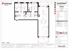 4 pokoje, mieszkanie 118,88 m², piętro 1, oferta nr B.A.1.7, Zajezdnia, Poznań, Jeżyce, Jeżyce, ul. Zwierzyniecka 26