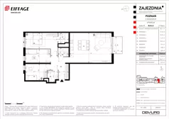 4 pokoje, mieszkanie 97,28 m², piętro 2, oferta nr B.B.2.2, Zajezdnia, Poznań, Jeżyce, Jeżyce, ul. Zwierzyniecka 26