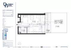 2 pokoje, apartament 37,89 m², parter, oferta nr 0/17/, Omega Lake Apartments, Olsztyn, Dajtki, ul. Sielska 4