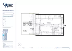 2 pokoje, apartament 36,72 m², parter, oferta nr 0/27/, Omega Lake Apartments, Olsztyn, Dajtki, ul. Sielska 4