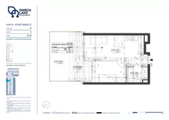 2 pokoje, apartament 36,15 m², parter, oferta nr 0/28/, Omega Lake Apartments, Olsztyn, Dajtki, ul. Sielska 4