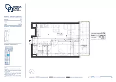2 pokoje, apartament 37,89 m², piętro 2, oferta nr 2/74/, Omega Lake Apartments, Olsztyn, Dajtki, ul. Sielska 4