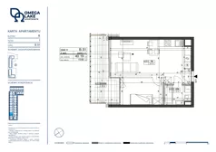2 pokoje, apartament 40,19 m², piętro 1, oferta nr 1/51/, Omega Lake Apartments, Olsztyn, Dajtki, ul. Sielska 4