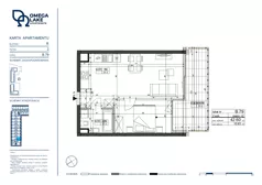 2 pokoje, apartament 42,60 m², piętro 2, oferta nr 2/79/, Omega Lake Apartments, Olsztyn, Dajtki, ul. Sielska 4