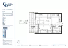 2 pokoje, apartament 36,51 m², piętro 2, oferta nr 2/83/, Omega Lake Apartments, Olsztyn, Dajtki, ul. Sielska 4
