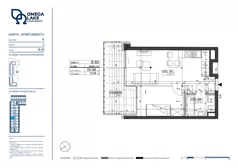 2 pokoje, apartament 35,96 m², piętro 2, oferta nr 2/85/, Omega Lake Apartments, Olsztyn, Dajtki, ul. Sielska 4