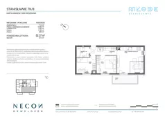 3 pokoje, mieszkanie 52,37 m², piętro 2, oferta nr B10-8, Młode Stanisławie - bud B10, B11, Stanisławie, ul. Stanisławie 7A