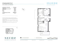 3 pokoje, mieszkanie 52,90 m², piętro 2, oferta nr B10-9, Młode Stanisławie - bud B10, B11, Stanisławie, ul. Stanisławie 7A