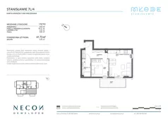 2 pokoje, mieszkanie 41,73 m², piętro 1, oferta nr B11-4, Młode Stanisławie - bud B10, B11, Stanisławie, ul. Stanisławie 7A