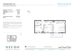 3 pokoje, mieszkanie 52,37 m², piętro 2, oferta nr B11-8, Młode Stanisławie - bud B10, B11, Stanisławie, ul. Stanisławie 7A