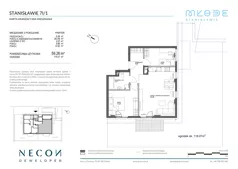 3 pokoje, mieszkanie 59,26 m², parter, oferta nr B8-1, Młode Stanisławie - bud B8, B9, Stanisławie, ul. Stanisławie 7A