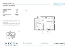 2 pokoje, mieszkanie 43,48 m², piętro 2, oferta nr B8-4, Młode Stanisławie - bud B8, B9, Stanisławie, ul. Stanisławie 7A