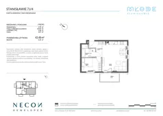 2 pokoje, mieszkanie 43,49 m², piętro 1, oferta nr B9-4, Młode Stanisławie - bud B8, B9, Stanisławie, ul. Stanisławie 7A
