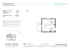 1 pokój, mieszkanie 29,65 m², piętro 1, oferta nr B9-6, Młode Stanisławie - bud B8, B9, Stanisławie, ul. Stanisławie 7A