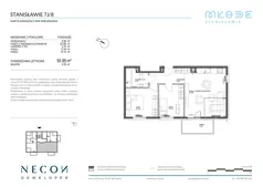 3 pokoje, mieszkanie 55,95 m², piętro 2, oferta nr B9-8, Młode Stanisławie - bud B8, B9, Stanisławie, ul. Stanisławie 7A