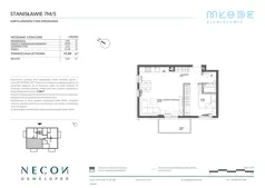 2 pokoje, mieszkanie 44,94 m², piętro 1, oferta nr B12/5, Młode Stanisławie - bud B12, B13, Stanisławie
