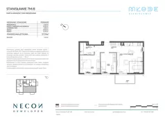 3 pokoje, mieszkanie 55,71 m², piętro 2, oferta nr B12/8, Młode Stanisławie - bud B12, B13, Stanisławie