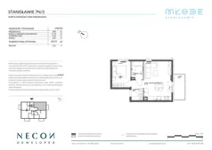 2 pokoje, mieszkanie 43,44 m², piętro 1, oferta nr B13/4, Młode Stanisławie - bud B12, B13, Stanisławie