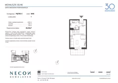 1 pokój, mieszkanie 26,94 m², piętro 3, oferta nr M46, Moniuszki 30, Kościerzyna, ul. Moniuszki 30