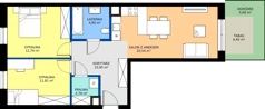 3 pokoje, mieszkanie 63,78 m², parter, oferta nr 42, Apartamenty Barbary 19, Katowice, Śródmieście, ul. Barbary 19
