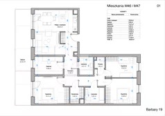 5 pokoi, mieszkanie 104,06 m², piętro 2, oferta nr 46_47, Apartamenty Barbary 19, Katowice, Śródmieście, ul. Barbary 19