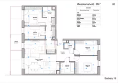 5 pokoi, mieszkanie 104,95 m², piętro 2, oferta nr 46_47, Apartamenty Barbary 19, Katowice, Śródmieście, ul. Barbary 19