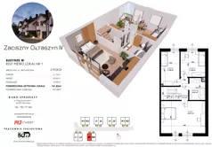 Dom 141,82 m², oferta nr M1, Zaciszny Ołtaszyn IV, Wrocław, Ołtaszyn, Krzyki, ul. Brylantowa