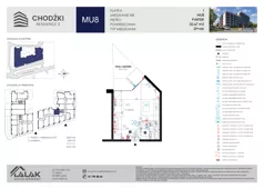1 pokój, mieszkanie 32,17 m², piętro 1, oferta nr MU25, Chodźki Residence 2, Lublin, Czechów Południowy,  ul. Chodźki