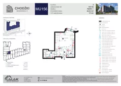 1 pokój, mieszkanie 44,24 m², piętro 1, oferta nr MU156, Chodźki Residence 2, Lublin, Czechów Południowy,  ul. Chodźki