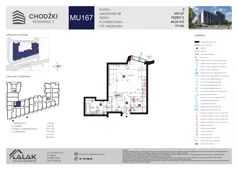 1 pokój, mieszkanie 44,24 m², piętro 2, oferta nr MU167, Chodźki Residence 2, Lublin, Czechów Południowy,  ul. Chodźki