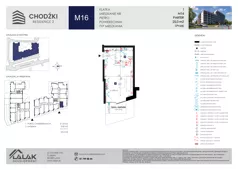 1 pokój, mieszkanie 25,00 m², parter, oferta nr M16, Chodźki Residence 2, Lublin, Czechów Południowy,  ul. Chodźki