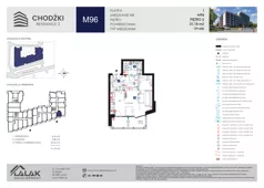 1 pokój, mieszkanie 31,18 m², piętro 5, oferta nr M96, Chodźki Residence 2, Lublin, Czechów Południowy,  ul. Chodźki