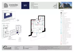 1 pokój, mieszkanie 31,21 m², parter, oferta nr M1, Chodźki Residence 2, Lublin, Czechów Południowy,  ul. Chodźki