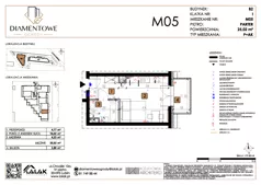 1 pokój, mieszkanie 25,02 m², parter, oferta nr B2.5, Diamentowe Ogrody, Lublin, Wrotków, ul. H. Wolińskiego