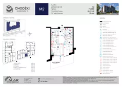 2 pokoje, mieszkanie 35,10 m², parter, oferta nr M2, Chodźki Residence 2, Lublin, Czechów Południowy,  ul. Chodźki