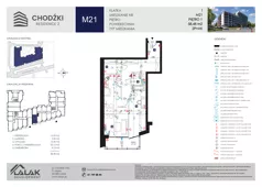 2 pokoje, mieszkanie 58,48 m², piętro 1, oferta nr M21, Chodźki Residence 2, Lublin, Czechów Południowy,  ul. Chodźki