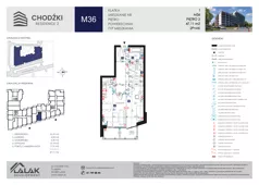 2 pokoje, mieszkanie 47,11 m², piętro 2, oferta nr M36, Chodźki Residence 2, Lublin, Czechów Południowy,  ul. Chodźki