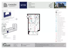 2 pokoje, mieszkanie 45,04 m², piętro 2, oferta nr M159, Chodźki Residence 2, Lublin, Czechów Południowy,  ul. Chodźki