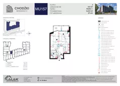 2 pokoje, mieszkanie 36,82 m², piętro 1, oferta nr MU157, Chodźki Residence 2, Lublin, Czechów Południowy,  ul. Chodźki