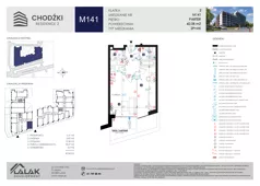 2 pokoje, mieszkanie 41,22 m², piętro 3, oferta nr MU61, Chodźki Residence 2, Lublin, Czechów Południowy,  ul. Chodźki
