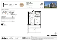 2 pokoje, mieszkanie 34,06 m², parter, oferta nr M03, Jemiołuszki Park, Lublin, Węglin Południowy, ul. Jemiołuszki