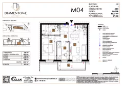 3 pokoje, mieszkanie 50,27 m², parter, oferta nr B1.4, Diamentowe Ogrody, Lublin, Wrotków, ul. H. Wolińskiego