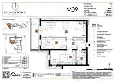 3 pokoje, mieszkanie 64,41 m², parter, oferta nr B2.9, Diamentowe Ogrody, Lublin, Wrotków, ul. H. Wolińskiego