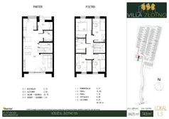 Dom 84,05 m², oferta nr L3, Villa Złotno, Łódź, Polesie, ul. Złotno 103