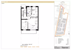 3 pokoje, mieszkanie 52,78 m², piętro 1, oferta nr G4, Villa Stoki, Łódź, Widzew, ul. Beskidzka 109