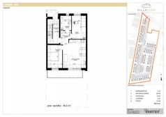 3 pokoje, mieszkanie 52,78 m², piętro 1, oferta nr G4, Villa Stoki, Łódź, Widzew, ul. Beskidzka 109
